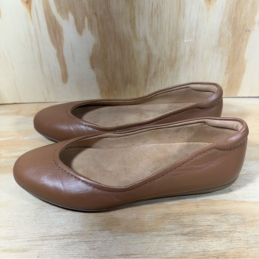 Naturalizer Brown Leather Ballet Flats Women’s Size 8.5